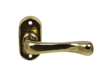 TOSCA - Brass door handle on rose by GIARA ART DESIGN-BRONZE - view 2
